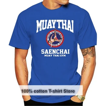 Lumpinee Pk Saenchai Muay Thai Boxing Gym Тайланд Cartwheel Kick Logo Нов нов стил 100% памук гореща продажба T Shirt