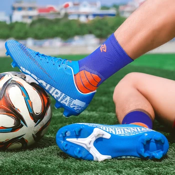 Меси футболни обувки cleats трайни удобни качествени футболни обувки за външна светлина футзал маратонки на едро Chuteira общество