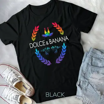 Dolce And LGBTQ Banana Funny Pride Graphic Cute Rainbow T-shirt Unisex T-shirt