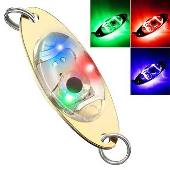 LED Риболовна примамка Светкавица лампа Изкуствена стръв Дълбока капка Подводна форма на очите Ексхибиционист Диамантени светлини Лъжици Риболовни аксесоари
