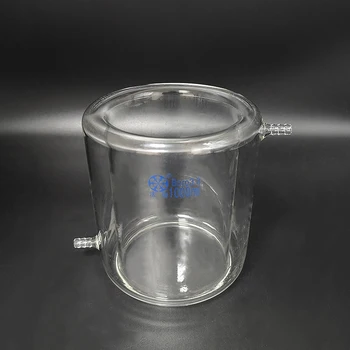Двуетажна чаша, 5mL-1000mL-7500mL, двуслоен студен уловител, еднослойно дъно, фотокаталитична реакционна бутилка, без отметки