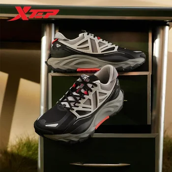 Xtep Qianji обувки за бягане мъже ретро улица стил свободно време маратонка шок абсорбция износоустойчиви мъжки спортни обувки 877419110034