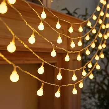 100 LED глобус низ светлини USB фея низ светлини за вътрешен открит парти сватба Коледа градина екологичен енергоспестяващ