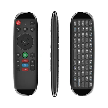 M6 Интелигентна летяща въздушна мишка Безжична клавиатура Мишка Мини гласово дистанционно управление с подсветка за Android лаптоп TV Box