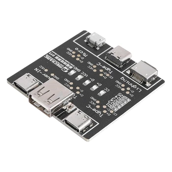 DT3 Data Cable Detection Board USB кабел тестер за IOS Android Type-C късо съединение On-Off Switching Test Board Tool