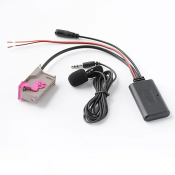 bluetooth Aux приемник кабелен адаптер с микрофон Hands-free aux модул за Audi A3 A4 A6 A8 TT R8 RNS-E за 32 пинов главен модул