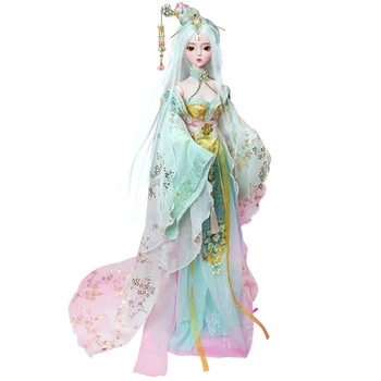 60cm 1/3 BJD кукла Китай древна наложница механично тяло съвместно с грим, включително коса очи дрехи високо качество потребителски подарък