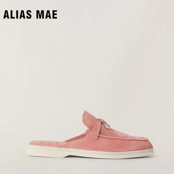 ALIAS MAE Дамски обувки за ходене Висококачествени получехли 2023 Велурени летни ръчно изработени обувки Lefu