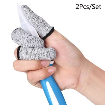 1 чифт за многократна употреба Анти-нарязани креватчета за пръсти Устойчив на защита Капак на върха на пръста