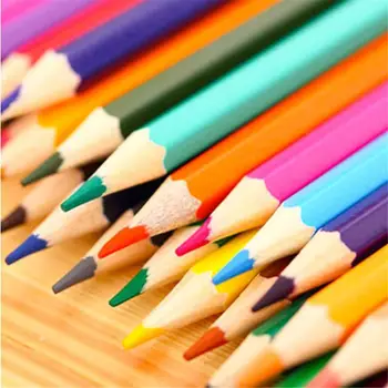 12 цвята дървени цветни моливи комплект мини нетоксичен HB цветни оловни моливи живопис скициране писалка инструмент за рисуване за деца