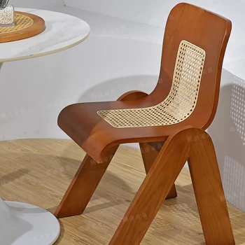 Модерни минималистични столове за хранене Дървена спалня Кухня Дизайнер Геймър стол Lounge Suite Clear Silla Comedor балкон мебели