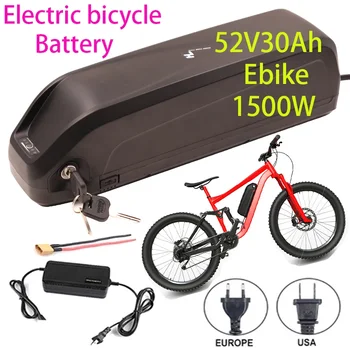 Със зарядно устройство Електрическа батерия EBike Hailong 18650 Cells Pack BBS03 52V 17Ah 48V 36V 60V 20Ah Мощна велосипедна литиева батерия