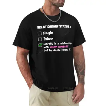 Връзка с Адам ЛамбъртСмешна хумористична тениска тениска графична тениска ризи графични тениски плодове на тъкачния стан мъжки тениски