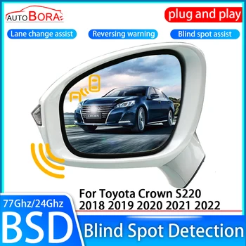 AutoBora Car Blind Spot Detection System BSD BSA BSM Sensor Drive Rear Mirror Monitoring for Toyota Crown S220 2018~2022