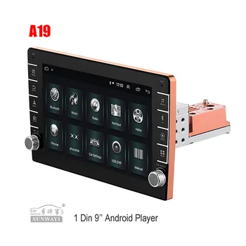 1 Din 1080P 10.1 инчов сензорен екран Gps кола универсален Android кола Mp5 радио видео DVD автоплейър стерео
