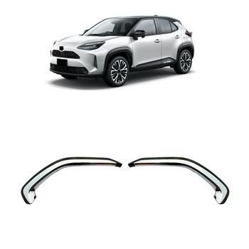 За Toyota Yaris Cross 2020 2021 Хромирана предна качулка Bonnet Grill Lip Molding Cover Trim Grille Bar Garnish Mesh Styling