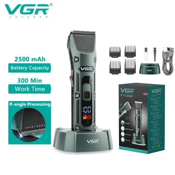 VGR машинка за подстригване тример машина за рязане за мъже Електрически бръснар Професионални бръснарски машини Кътър оборудване акумулаторна v696
