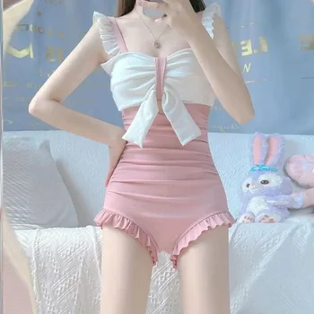 Корейски стил западен бански бански за жени 2023 ново разделено тяло секси и отслабване висок клас ваканционни бански костюми
