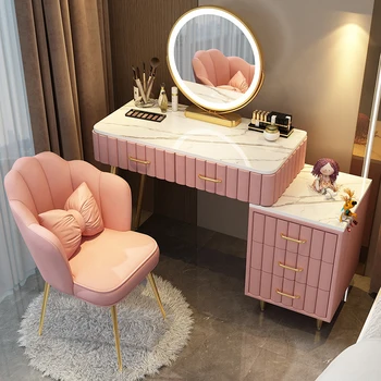 момичета жени грим суета маса скрин розова спалня бюро грим таблица чекмеджета съхранение coiffeuse де chambre мебели за дома