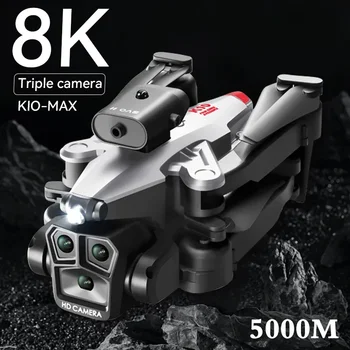 K10Max Drone 8K Professinal Три камера Интелигентна локализация Четирипосочен оптичен поток Избягване на препятствия RC 5000M