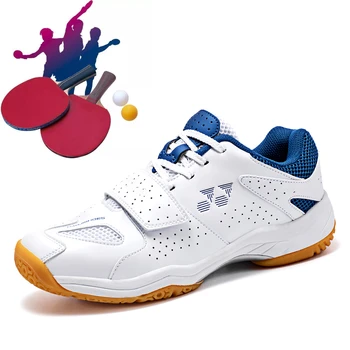 Професионални обувки за тенис на маса, мъжки и дамски обувки за бадминтон, младежки фитнес тенис спортни обувки, размери 35-45