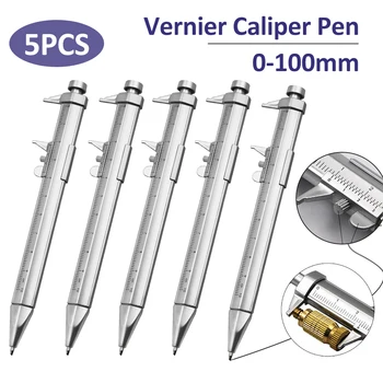  шублер писалка 0-100mm Vernier ролкова топка-точка 1 мм пластмасови студентски канцеларски подарък Vernier шублер измервателни инструменти бърза доставка
