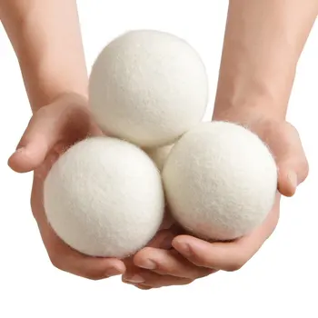 Нов 6PCS/SET Естествено пране за многократна употреба Чиста топка Практична домашна сушилня за вълна Топки Омекотител за пране Алтернативни аксесоари
