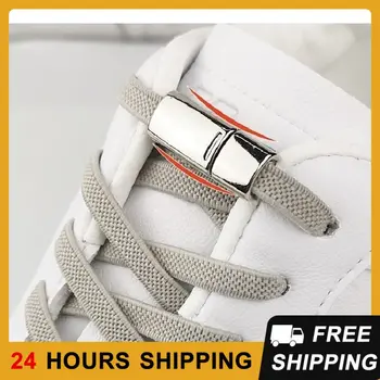 8MM магнитно заключване връзки за обувки еластични не вратовръзка обувки дантели един размер подходящ за всички обувки обувки връзки деца възрастни мързеливи дантели аксесоари за обувки